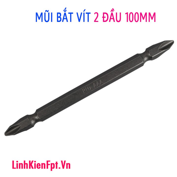 Mũi bắt vít 2 đầu 100mm