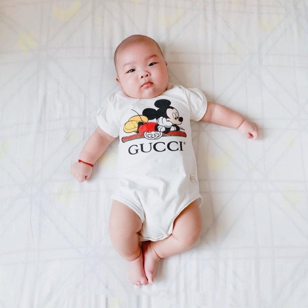 XẢ HÀNG Body chip cho bé trai, bộ body cộc tay chất cotton mát lạnh họa tiết siêu dễ thương cho bé