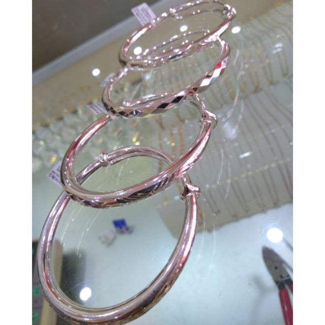 Vòng phay nữ co giãn cỡ bạc ta s99(hàng đặc,bản tròn)_Van Jw