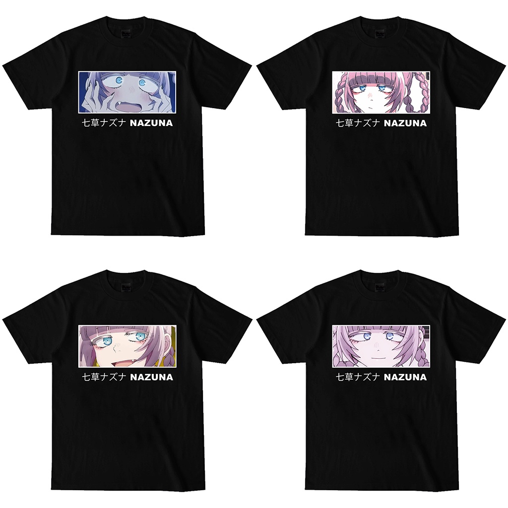 Gọi Đêm Nanakusa Nazuna Áo nam Nữ Đen Trắng Tee Cổ Tròn Unisex Áo