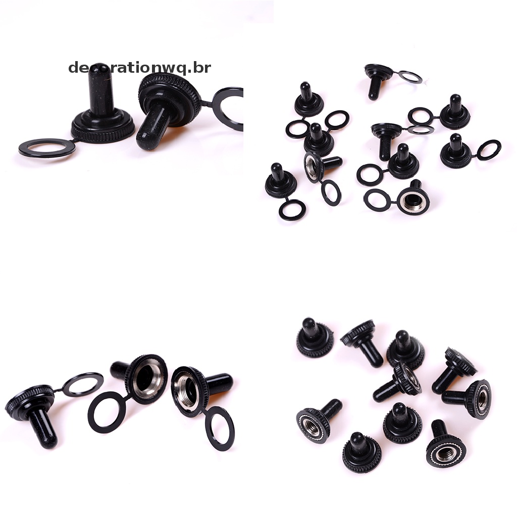 Set 10 Vỏ Bọc Công Tắc 12mm Bằng Cao Su Chống Thấm Nước