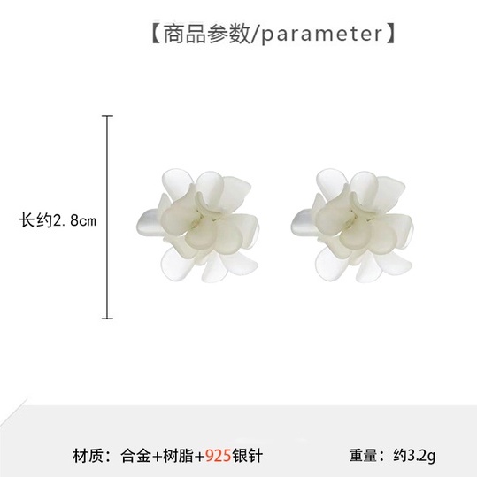 Khuyên tai phối mặt hình hoa xinh xắn cho nữ