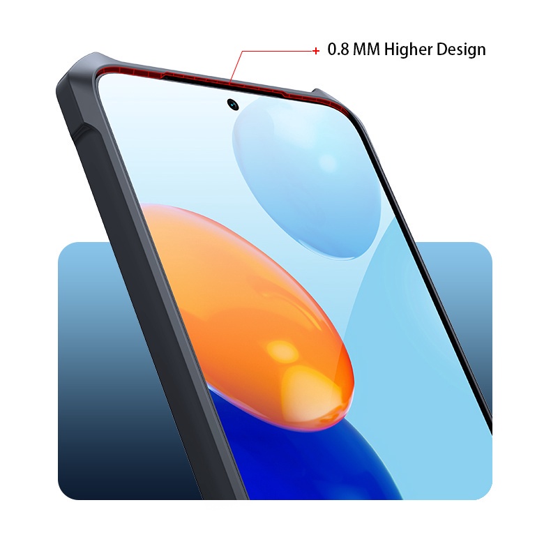 Ốp Điện Thoại Acrylic Trong Suốt Chống Sốc Cho Xiaomi Redmi 10C 10 Note 11 11S 10 11T K50 Pro Poco X3 M3 M4Pro