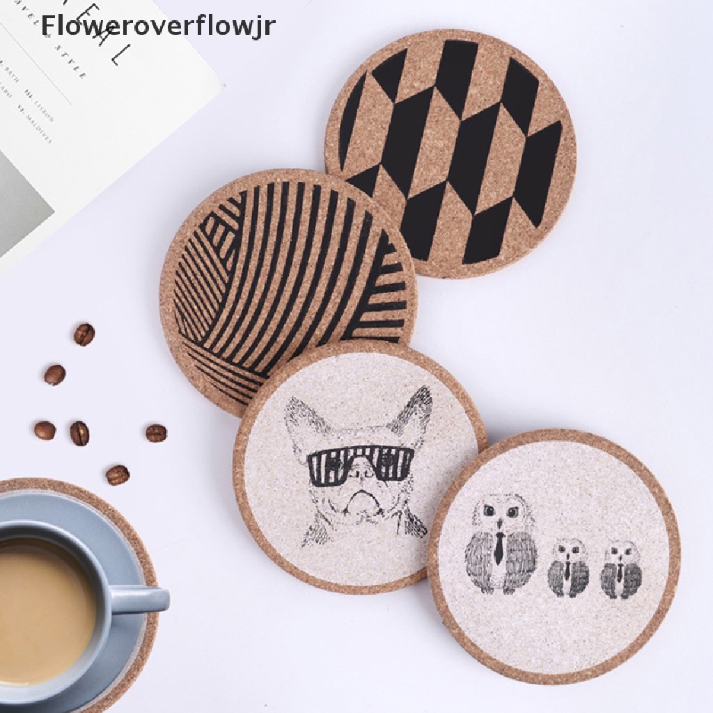 Đế lót ly hình tròn thấm hút nước chống trượt tiện dụng cho gia đình