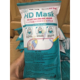 Khẩu trang em KF94 4D Mask cao cấp ( 10 cái 1 bịch)