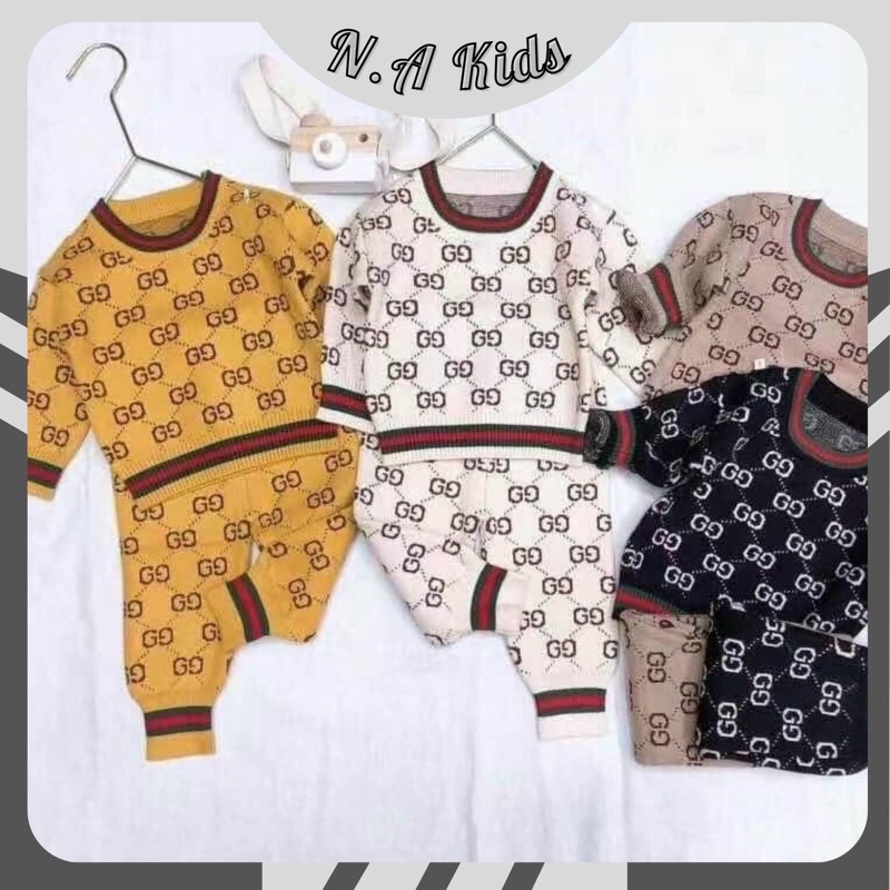 (Hàng loại 1) Bộ len quảng châu siêu xịn xò cho bé size từ 8-20kg (Ảnh kèm video)