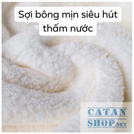 Khăn lau khô tóc siêu tốc  – Khăn quấn đầu làm khô tóc mềm mịn GD300-KhanLauToc