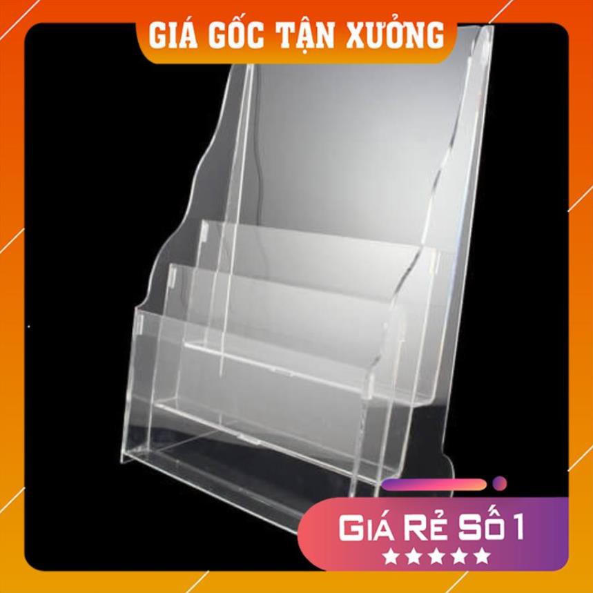 [Giá gốc Tận Xưởng] Kệ mica đựng tờ rơi A5, 3 tầng