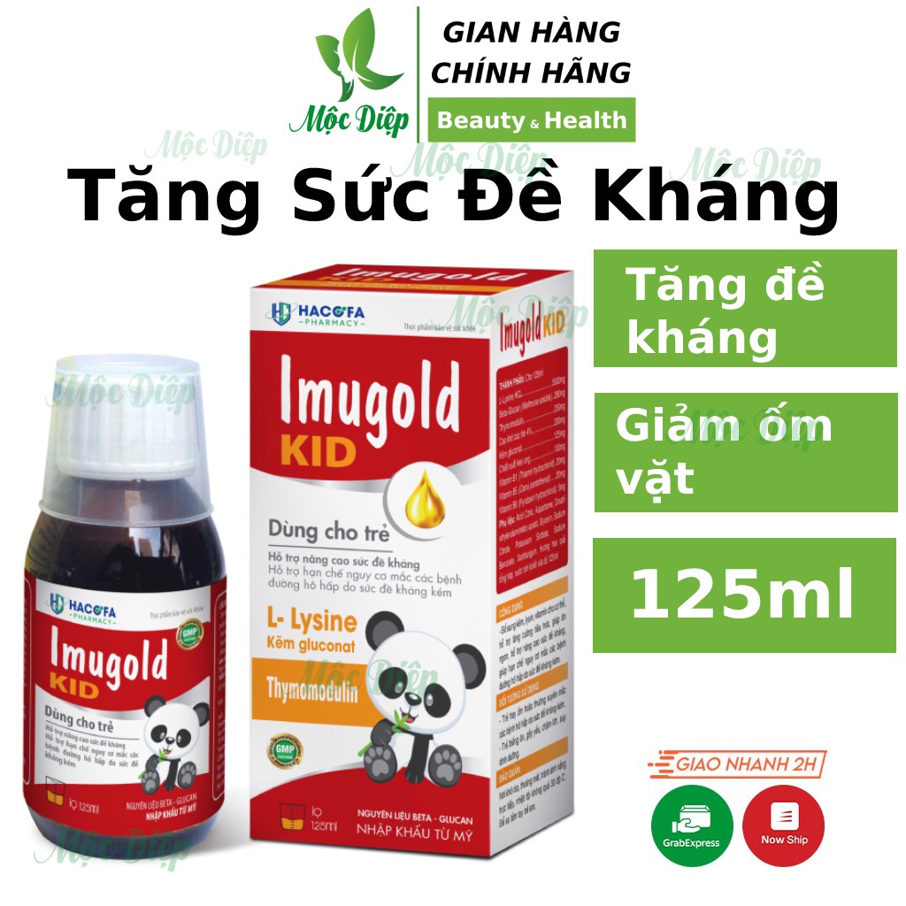 Siro tăng đề kháng ❤️CHÍNH HÃNG👍 Imugold Kid ❤️ tăng sức đề kháng giúp cơ thể khỏe mạnh hạn chế ốm vặt