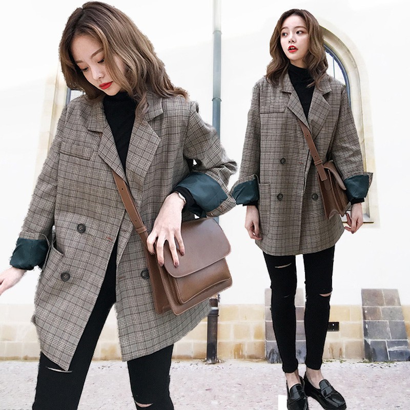 ÁO BLAZER LÓT XANH