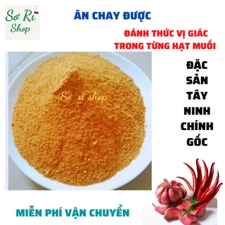 Muối ớt Tây Ninh hạt nhuyễn- 500g- Muối tỏi ớt ăn chay được vị cay vừa thơm ngon chính gốc TÂY NINH- Sơ Ri Shop