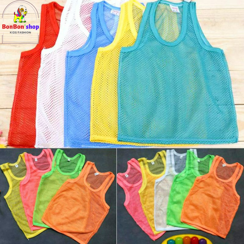 Áo ba lỗ lưới cho bé - Áo ba lỗ cho bé trai , bé gái