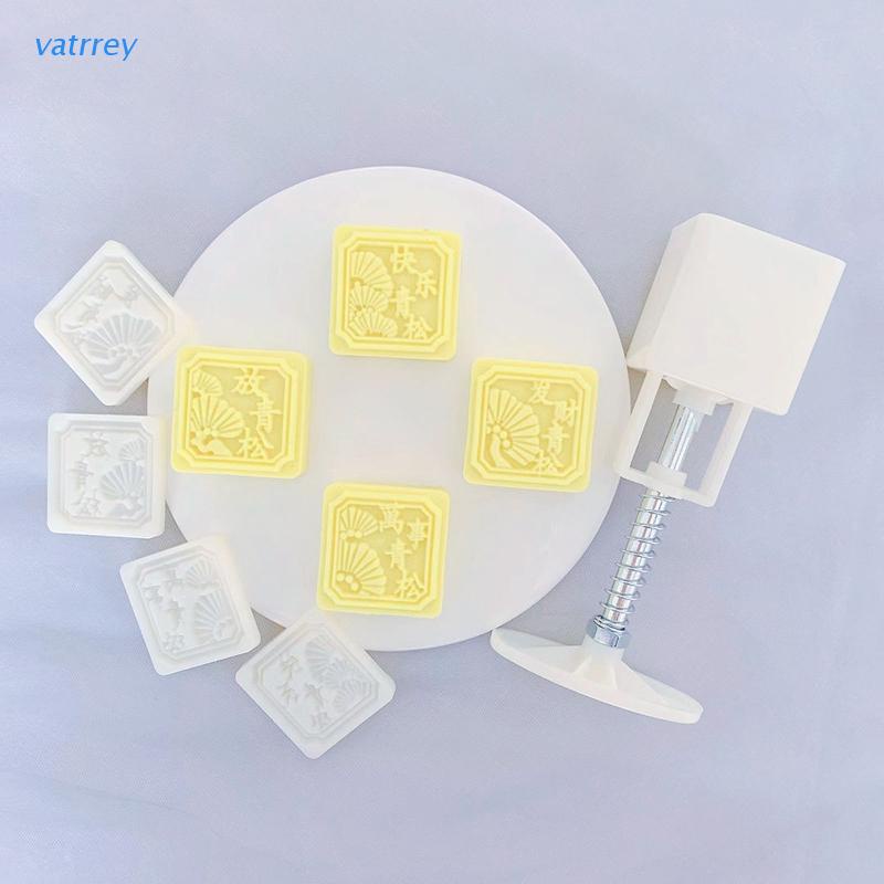 Bộ Khuôn Làm Bánh Trung Thu 30g Kèm 4 Khuôn Tự Làm