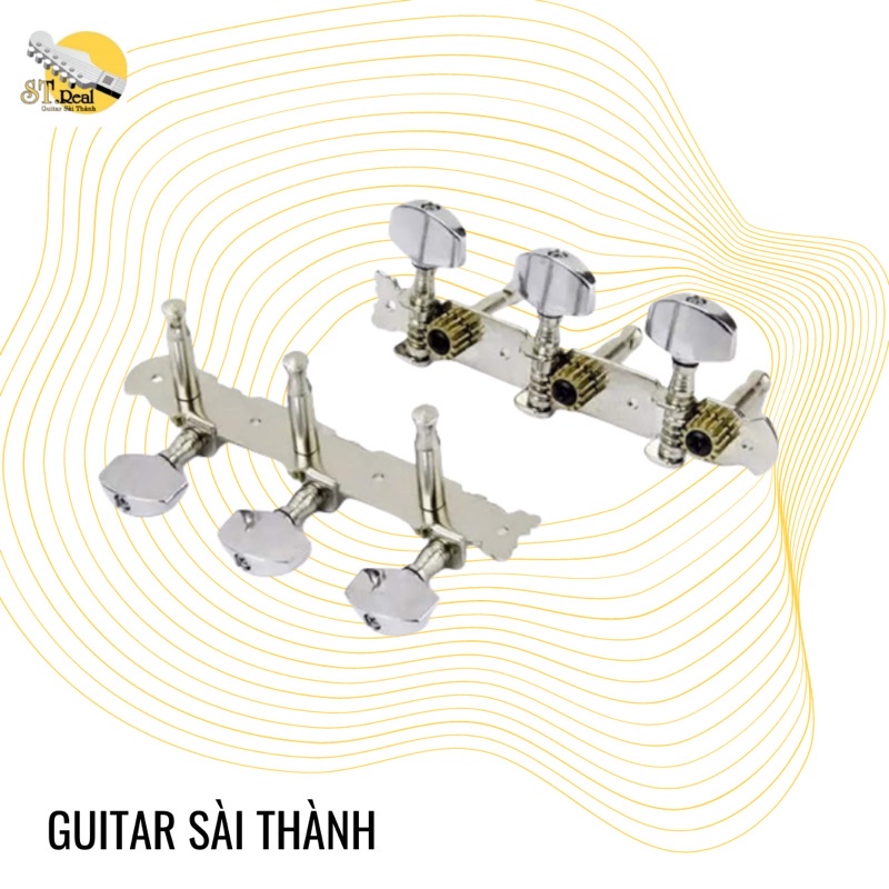 Khóa Đàn Guitar Acoustic ST.Real Guitar Sài Thành chất liệu khóa xi inox