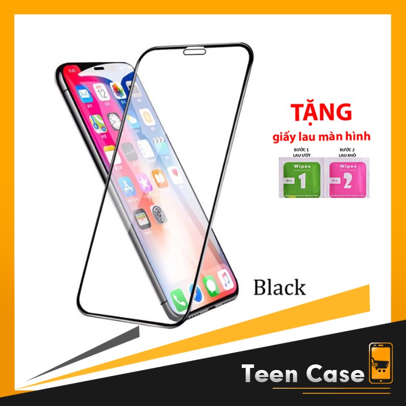 Miếng dán cường lực iphone 6 Plus 7 Plus 8 Plus X Xr Xs Max 11 pro max Full màn Chống vân 15D remax