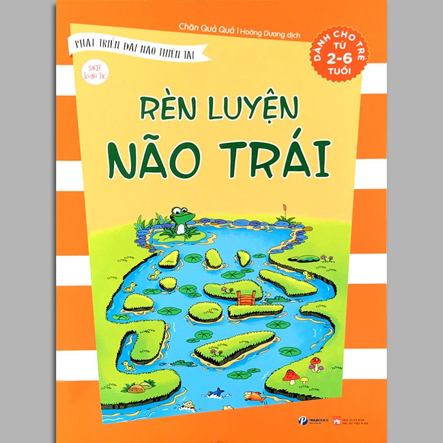 Sách - Phát triển đại não thiên tài - Combo Rèn luyện não trái, não phải 2-6 tuổi (Bộ 2 quyển, lẻ tùy chọn)