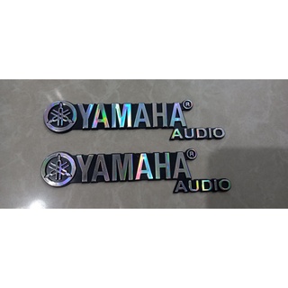 Tem Dán Thùng Loa Yamaha ( Trắng Crom 1 bộ 30k)