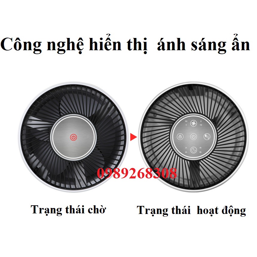 Máy lọc không khí Inoq IA-I9A2 của Hàn Quốc- Hàng chính hãng - Bộ lọc cao cấp lọc 99.97% bụi mịn 2.5Pm