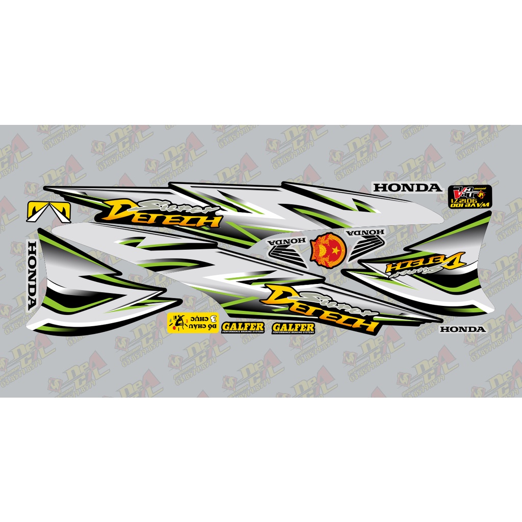Tem rời Wave a 50 - 100 cc Đời 2006-2016 Mẫu Detech 901271