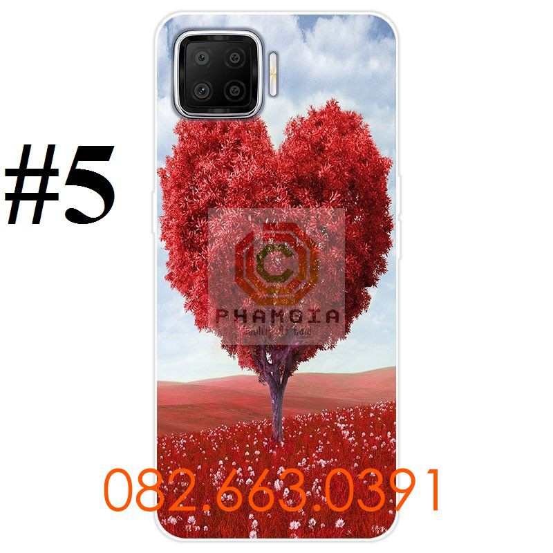 Ốp lưng Oppo A73 dẻo in hình hoa lá siêu đẹp