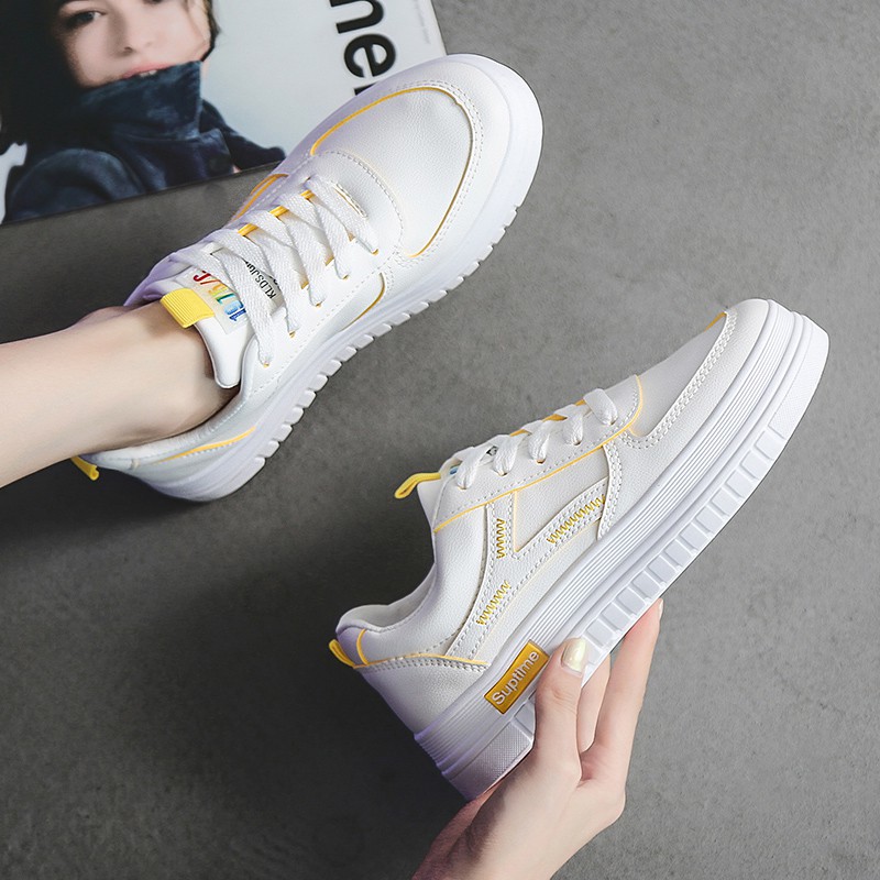 Sneaker Nữ Giày Bata Nữ Giày ULZZANG đế phẳng 3P Hoạ Tiết