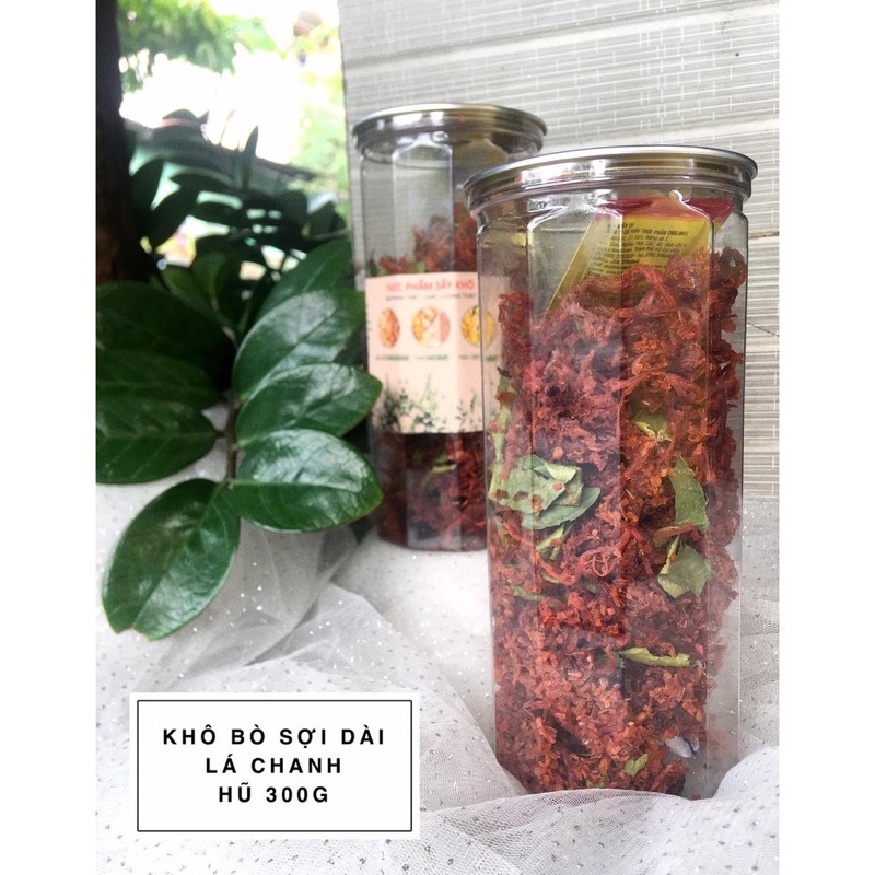 KHÔ BÒ SỢI DÀI LÁ CHANH 300gr | BigBuy360 - bigbuy360.vn