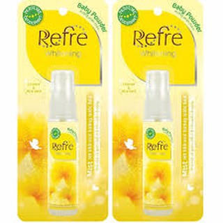 Combo 2 chai Xịt khử mùi hương nước hoa Refre Whiterning Baby Powder (Hương phấn thơm) 30ml
