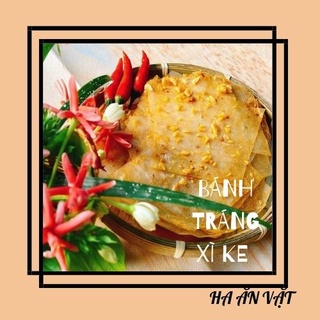 Bánh tráng muối nhuyễn tỏi - Bánh tráng xì ke
