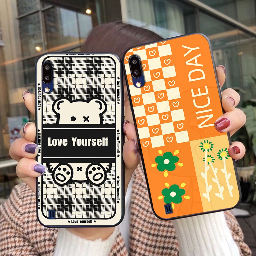 Ốp lưng Samsung M10 happy day, gấu bear dễ thương - BỀN - ĐẸP -BAO GIÁ TOÀN THỊ TRƯỜNG