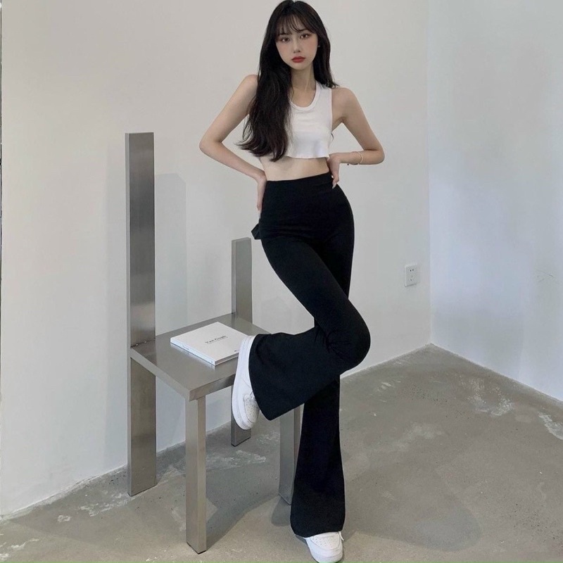 quần lưng cao dáng dài ôm body