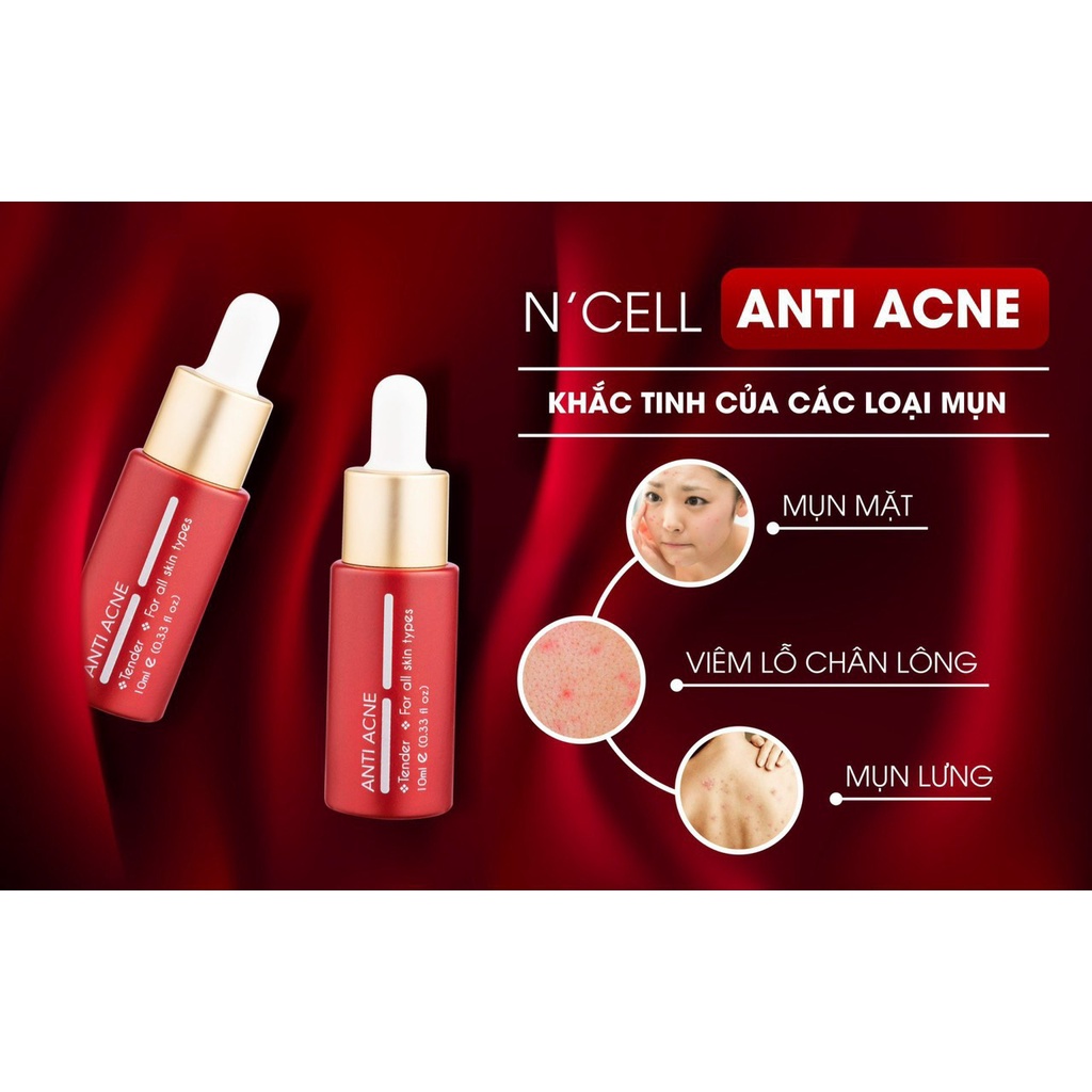 SRUM MỤN ANTI ACNE GIẢM VIÊM CHỐNG SƯNG VIÊM ,SE KHÍT LỖ CHÂN LÔNG ,ĐÀO THẢI ĐỘC TỐ ,MỜ THÂM SAU 7 NGÀY