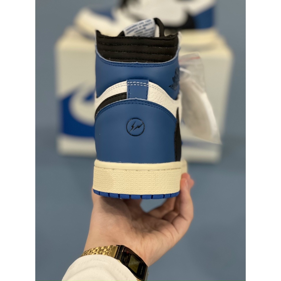 Giày jd 1 TRAVIS SCOTT HIGH OG ROYAL BLUE, bản S.Cấp full phụ kiện