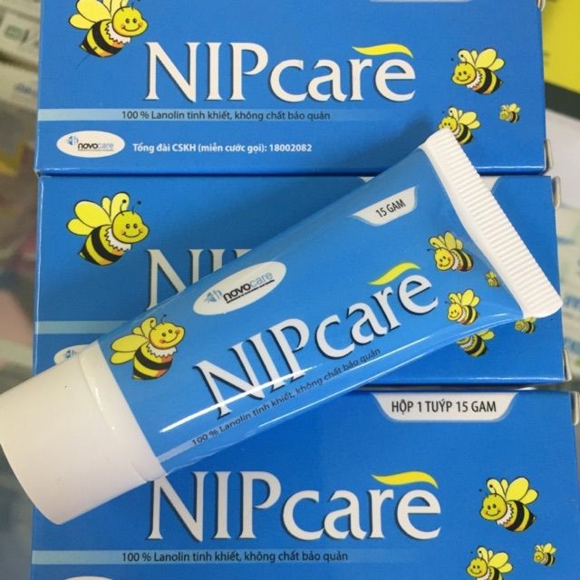 (Tặng Quà Xinh) Nipcare - Kem trị nứt đầu ti cho Mẹ - Nẻ môi, Hăm tã An Toàn cho Bé