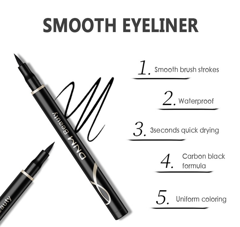 [Hàng mới về] Bút kẻ mắt nước dnm màu đen chống nước chống nhòe lâu trôi