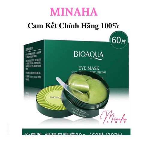 Mặt Nạ Đắp Mắt Tảo Biển Bioaqua Hộp 60 Cặp