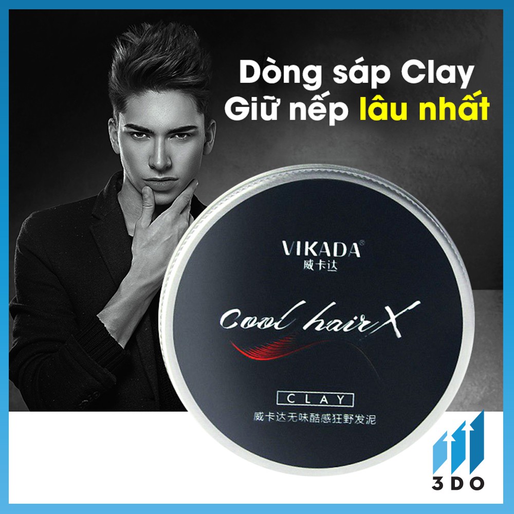 Sáp vuốt tóc nam khô sáp tạo kiểu tóc nam Cool Hair X Vikada  giữ nếp cực tốt không mùi bóng nhờn dòng sáp clay cứng