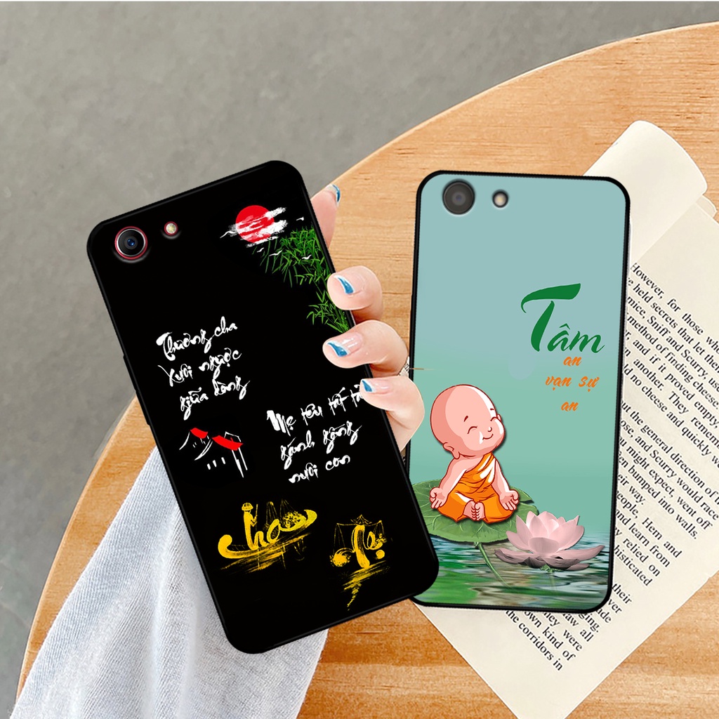 Ốp lưng Oppo A71 - Oppo A83 in hình phong cách chữ thư pháp cha mẹ, tài lộc