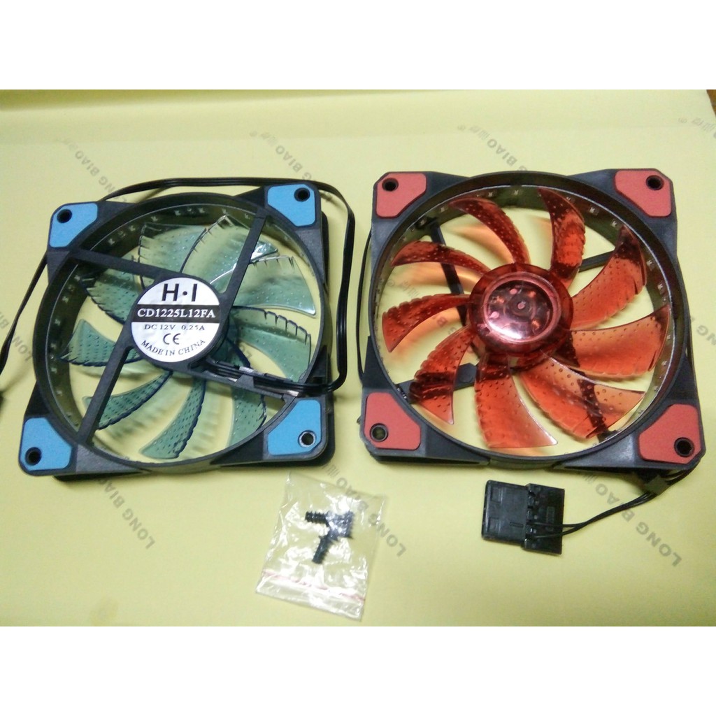 Quạt làm mát cpu, fan case 33 led 5 màu