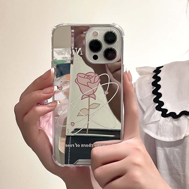 Ốp Điện Thoại Mặt Gương Chống Sốc Cho iPhone6 / 7 / 8Plus XsMax XR 11 / 14 pro 13Pro Max