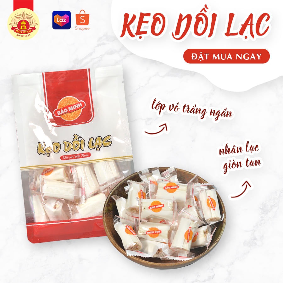 Kẹo dồi lạc Bảo Minh 120g