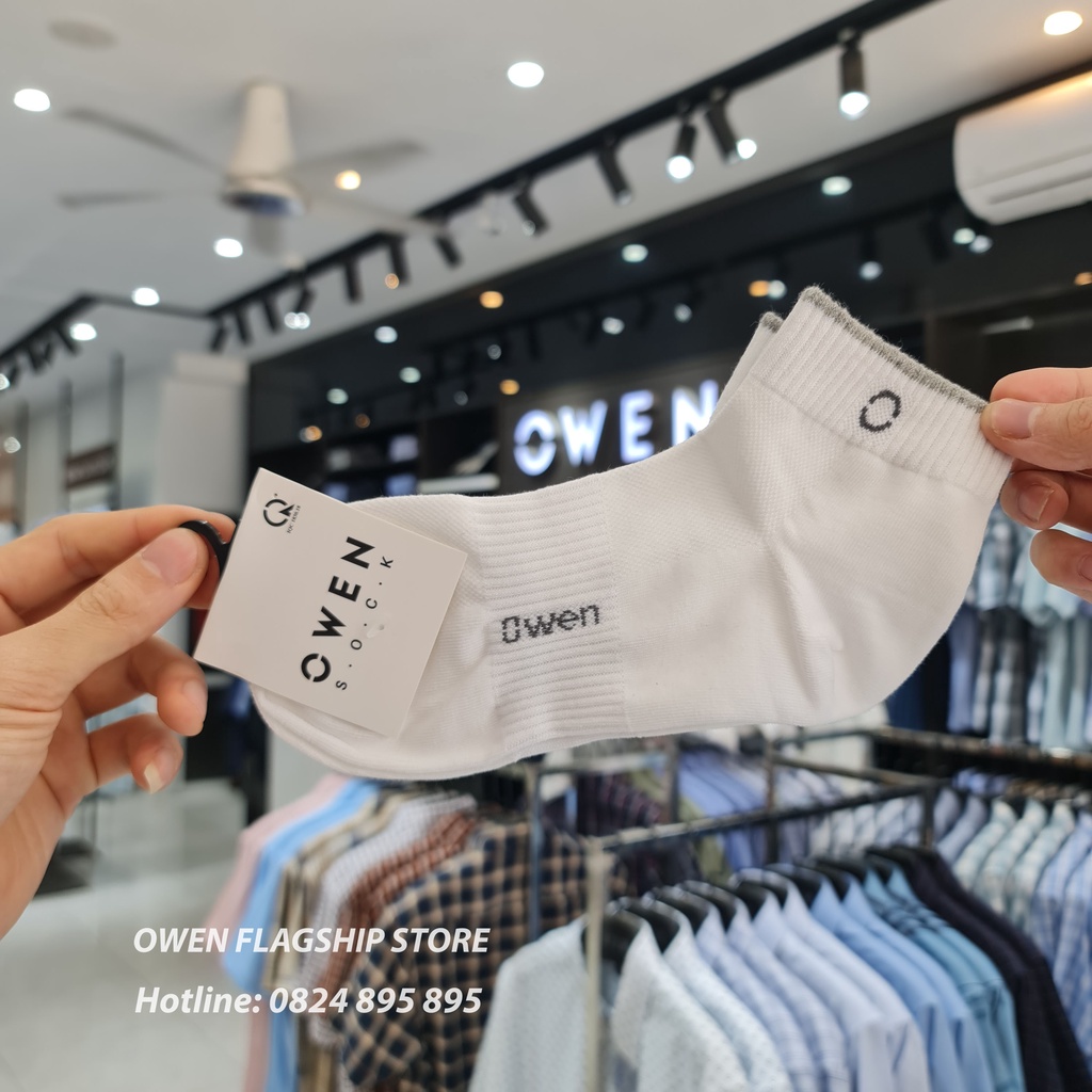 OWEN - Tất nam cổ trung cotton khử mùi - OWEN Flagship Store
