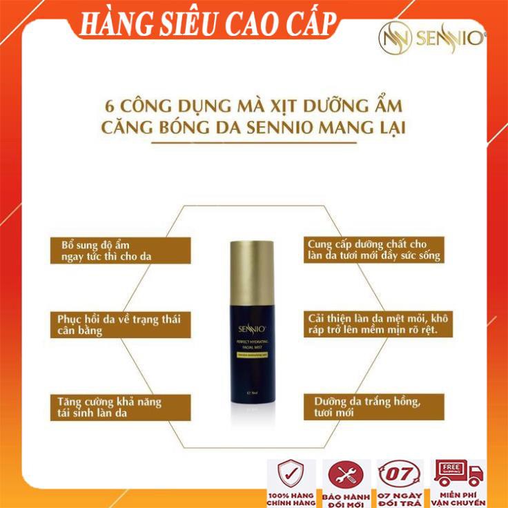 [ FreeShip - HÀNG CHÍNH HÃNG ] Xịt dưỡng ẩm căng bóng da sennio/ Xịt khoáng dưỡng ẩm da mặt đa năng cao cấp