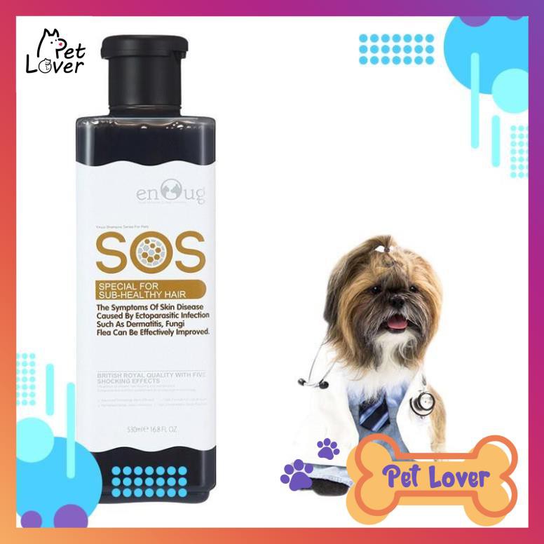 Sữa Tắm Cho Chó Mèo SOS 530ml, thơm mùi lâu_ HÀNG CHÍNH HÃNG