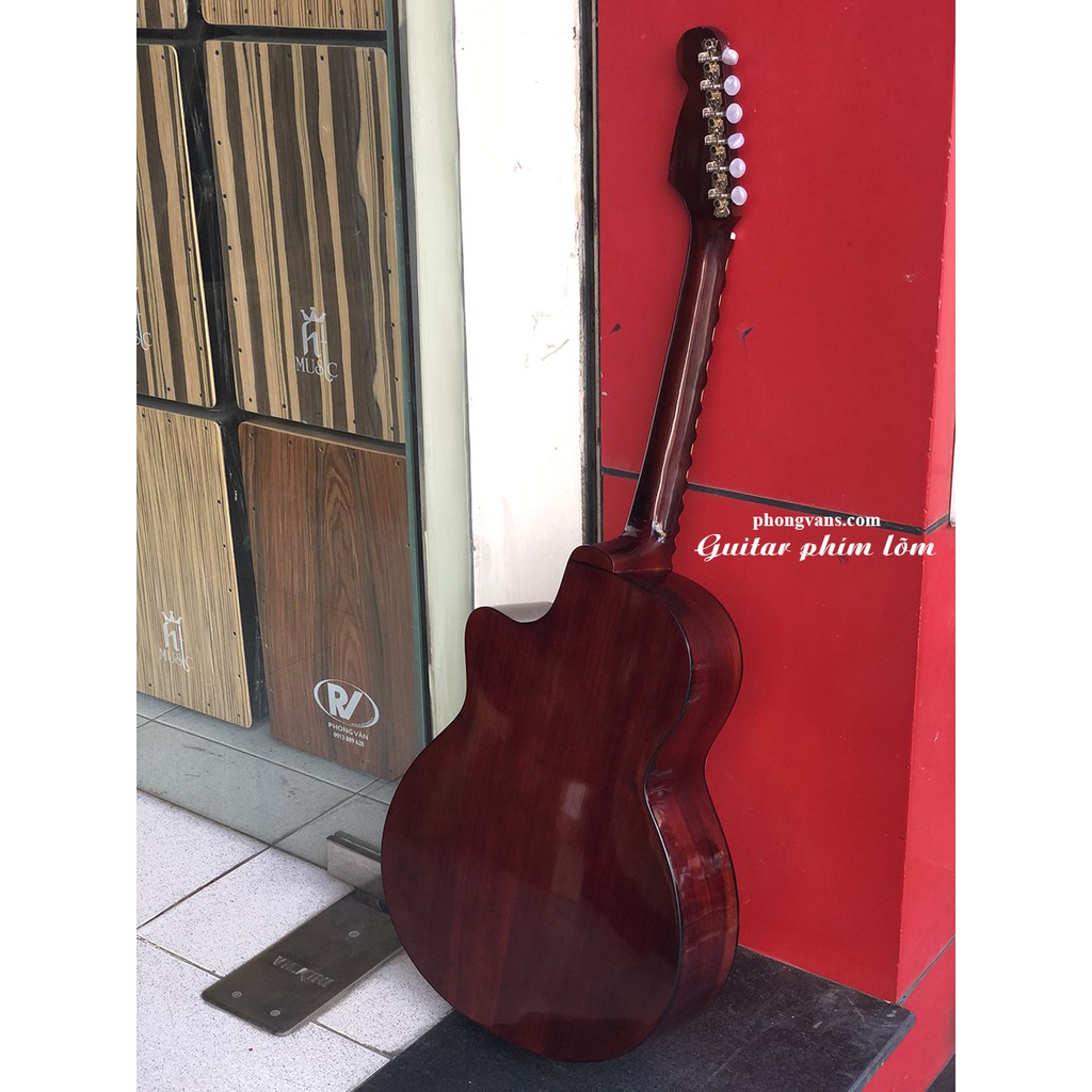 Đàn Guitar Vọng Cổ Phím Lõm gỗ hồng đào