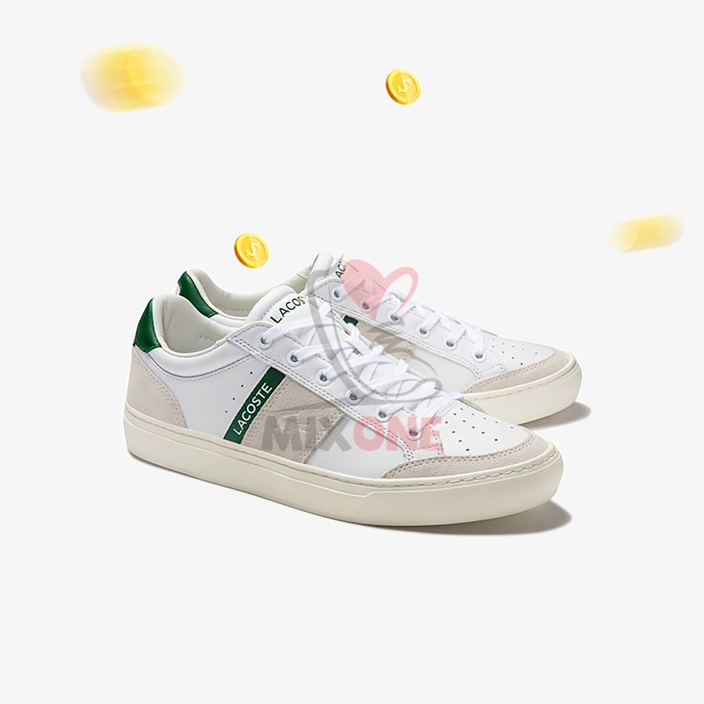 Giày Cá Sấu, Giày LACOSTE giảm 40% - Giầy Sneaker Nam Màu Trắng Cao Cấp