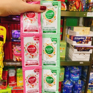 DÂY 12 GÓI DẦU XẢ SUNSILK NATURAL MỀM MƯỢT TOẢ HƯƠNG - CHẮC KHOẺ NGÁT HƯƠNG 6G