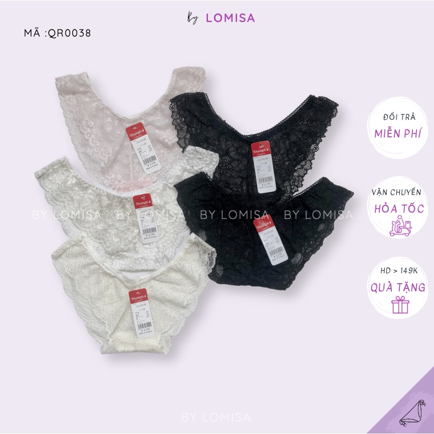 Set quần lót nữ ren nữ sexy Tri freesize từ 40 - 53kg By LOMISA - QR0038