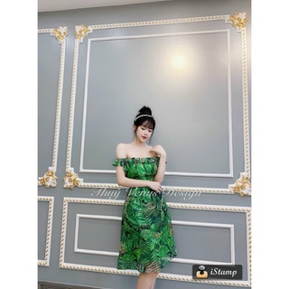 váy tơ mặc được 2 dáng