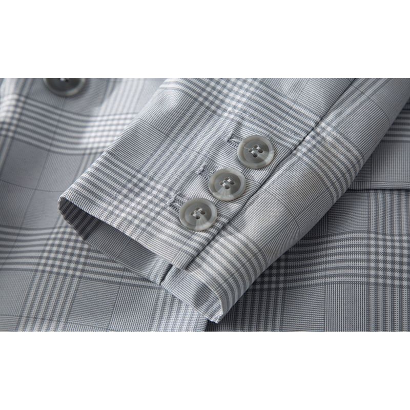 Áo blazer kẻ sọc 2 hàng khuy xuất Hàn (có sẵn)
