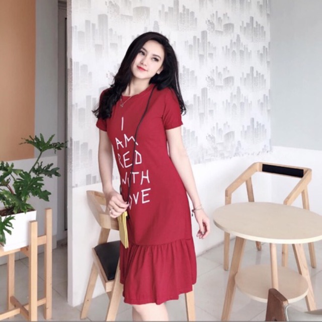 Đầm suông cotton đuôi cá
